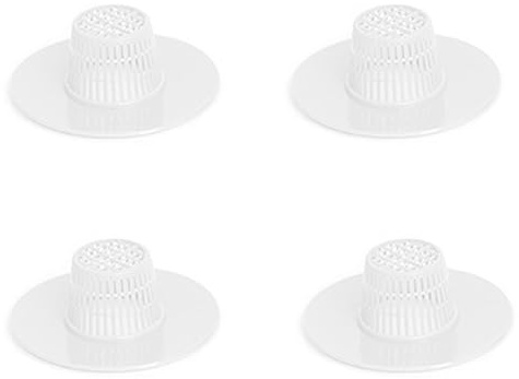 4 Pezzi di Filtri per Scarico a Rete Bianca, Drenaggio in Plastica per Lavandino, Raccogli Capelli per Scarico da Bagno, Tappo di Scarico per Bacini, Lavelli, Vasche da Bagno