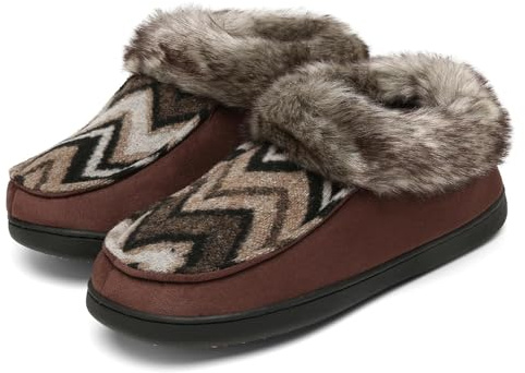 Mishansha Zapatillas Casa Mujer Zapatillas Estar Por Casa Pantuflas Invierno Antideslizante Women Slippers Café 37 EU