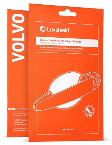 Luxshield Car Door Handle Protection Film for recessed grips for Volvo XC40 1 (I) 536 I 2017-2025 - Anti-Scratch Foil - Clear Paint Protection Film