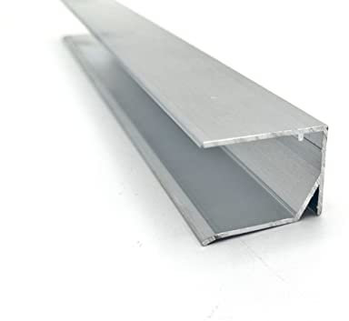 Alu Tropfkantenprofil Abschlussprofil für Stegplatten Pressblank 16mm 980mm