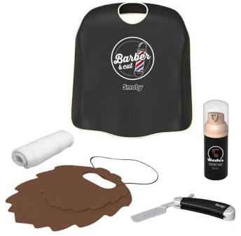 Smoby - Barberia Accessories- Creative Beard Care Set for Children with 5 Accessories. Ages 3 and up. (7600320163)