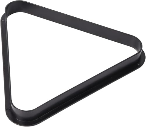 Sinsilvie 2,1 7/8 or 1 1/2 Snooker, Pool or Billiards Triangle Ball Rack for 15 Ball,Black Plastic 8 Ball Triangle (For 1 7/8 Ball（47.5mm）)