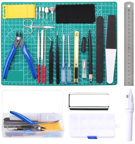 26PCS di Strumenti Modello Gundam Kit, Gundam Model Tools Kit,Utilizzato Per La Fabbricazione Del Modello Dell'Automobile Gundam, Manutenzione e Toolkit Fisso Di Costruzione Dell'Hobby