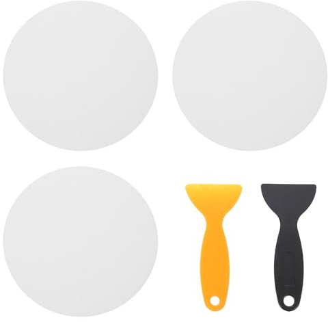 DOITOOL Adesivo Antiscivolo per Pavimenti Bagno Rotondo 15Cm Set 20 Pezzi Raschietto Giallo e Nero per Cucina Doccia e Scale Trasparente in PEVA Alta Adesività Sicurezza e Anziani