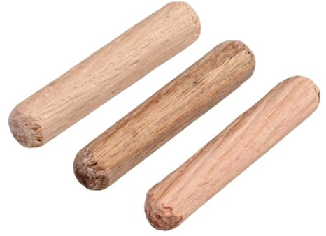 200 stycken träpluggar, möbelkontakter, träpluggar 6 x 30 mm, trämöbelkontakter, twillpluggar, spårrör, hålpluggar för skåpträspetsar