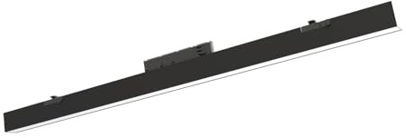 damastoreitalia Barra LED Lineare per Binario Trifase 40W Luce calda, fredda, naturale, 110°, Professionale per Negozi e Showroom (Nero)