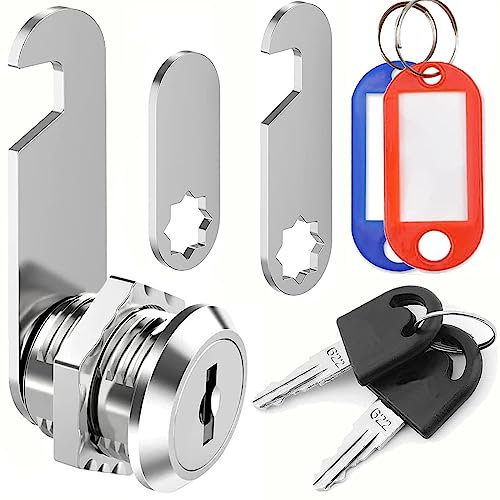ZiYuya Boîte aux Lettres avec Serrure à Clé Différente, Serrure à Came de Meuble pour Armoire, Tiroir et Porte de Vanité (16mm)