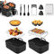Air Fryer Accessories, 17 Pcs for Ninja Foodi AF300UK, AF400UK & Other 7.6L-9.5L Dual Zone Air Fryers, Including Silicone Air Fryer Liners, Grill, Glove, Spatula, Brush, Silicone Tong Egg Bites Etc