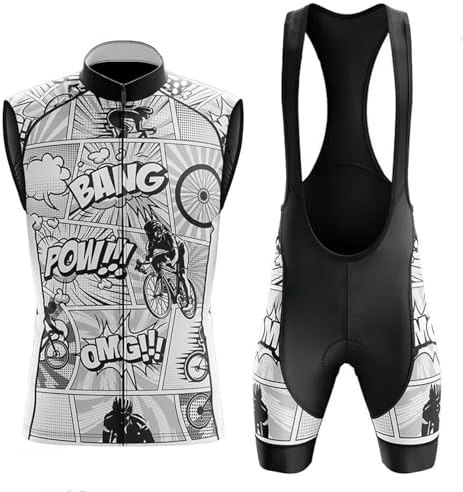 Ropa Ciclismo Hombre Verano Maillot Bici MTB Sin Mangas Conjunto Ciclista