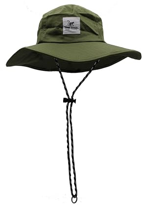 Surf Monkey Boonie Hat, cappello da pescatore, taglia unica, uomo/donna, Oliva, Taglia unica