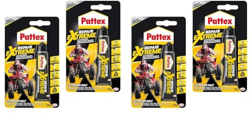 Pattex Repair Extreme, 2x 20 g Tube nicht-schrumpfender und flexibler Alleskleber, temperaturbeständiger Reparaturkleber, starker Kleber für innen und außen (Packung mit 2)