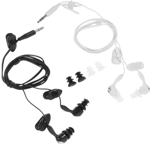 CLISPEED Auricolari Subacquei Impermeabili In-ear 2 Pezzi Tappi Auricolari Protettivi per Nuoto, Snorkeling e Sport Acquatici, Comfort Ergonomico per Adulti Resistente All’acqua