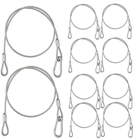 WorldLite Safety Cables, 0.16in Dia. x 32in Long Stage Lights Safety Cables