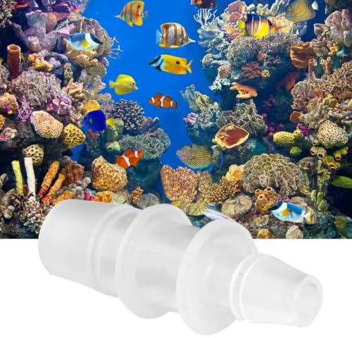 Adaptador de manguera de acuario Convertidor de manguera de acuario Tubo de acuario Conector de tubería Accesorios de manguera de bomba de aire(3 piezas 12 mm / 16 mm)