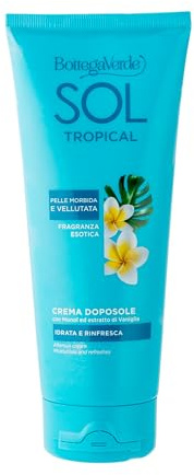 Bottega Verde - SOL Tropical, Crema Doposole Corpo, 200 ml, Idrata, Rinfresca e Prolunga l’Abbronzatura, con Monoï ed Estratto di Vaniglia, Nutriente, Pelle Morbida e Profumata