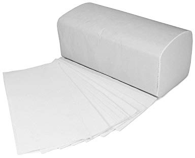 Papierhandtücher Hochweiß Premium | 4.000 Blatt | 2-lagig 25 x 23 cm | ZZ/V-Falz Falthandtücher geeignet für Handtuchspender | Ideal für Gastronomie, Krankenhäuser, Praxen uvm