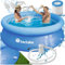 TecTake® Piscina Desmontable, Robusta y Compacta, Construcción PVC Resistente a Roturas y Rayos Solares, Piscina Hinchable Grande para Jardín y Terraza, Incluye Depuradora, Fácil Montaje, - Azul