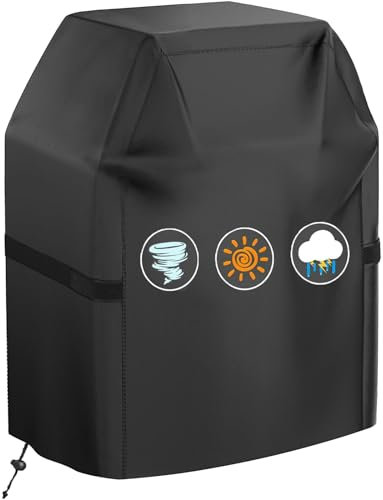 Grillabdeckung Wetterfest, 600d Oxford Grill Abdeckhaube, Abdeckhaube Gasgrill Universal, Abdeckung Grill Wasserdicht, ReißFest Mit Uv-Schutz, Grill ZubehöR Grillabdeckungen (147×61×122cm)