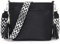 Paigtes Umhängetasche Damen Mittelgroß Handtasche Damen Klein Crossbody Bag Leder PU Tasche schwarz