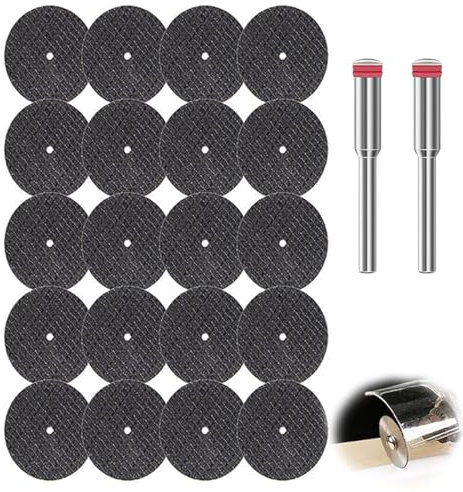 22PCS Cutting Wheels for Dremel, Diamond Cutting Wheels, HSS Circular Saw Blades, Resin Cutting Discs for Wood, Aluminium, Glass, Metal
