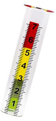 Cold resistant outdoor rain gauge, blue water effect meter with clear measurement marking and quick installation process