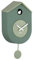 Karlsson Orologio da parete Grato Cuckoo – Verde giada – 9,2 x 17,5 x 33,2 cm – Rettangolo – Termoplastica – Orologio da parete – Orologio da parete – Orologio a cucù