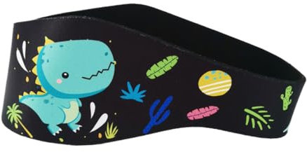 WUSJCOF Schwimm-Stirnband, Schwimm-Ohrenschutz, Schwimm Ear Band, Haar-Schutz, hält die Ohrstöpsel im Ohr, für Kinder & Erwachsene, Damen und Herren, Kleinkinder(Schwarz)