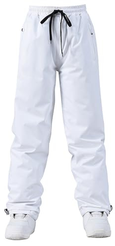 Generisch Professionelle Skihose mit Wärmetechnologie für Winteraktivitäten im Freien anspruchsvolle Board-Sportarten (White, S)