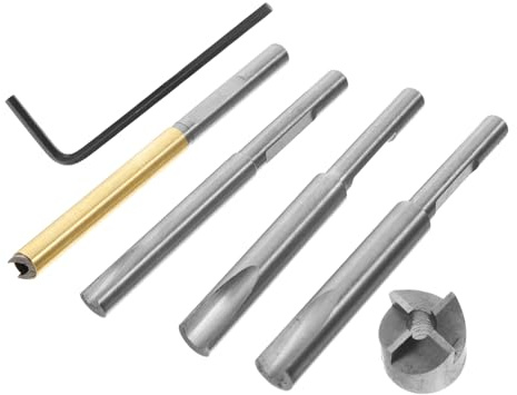 Yardenfun Kit per Rifinitura Penne in Acciaio ad Alto Carbonio Mandrini e Espansori, per Tornitura di Precisione e Protezione del Nucleo in Lavorazione Legno