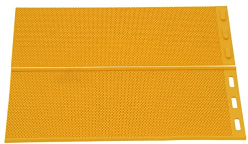 SPYMINNPOO Molde de Prensa de Cera de Abejas Duradero de 5,4 Mm de Espesor para Hojas de Base de Cera de Abejas Amarillo para Suministros de Apicultura