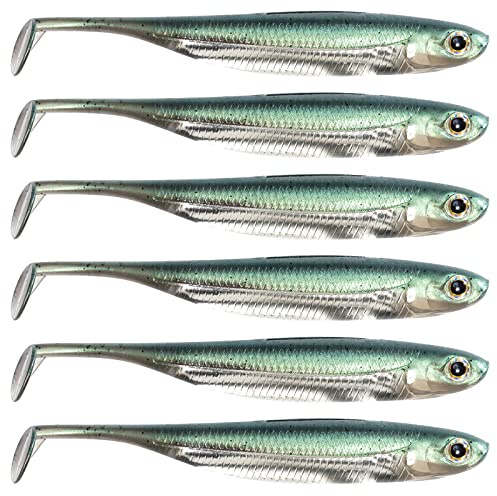 Dr.Fish Paddle Tail Swimbaits, Soft Fishing Lures for Bass Fishing, Freshwater Soft Plastic Baits Swim Shad Bait Minnow Lures Drop Shot 2.7 Inches Watermelon