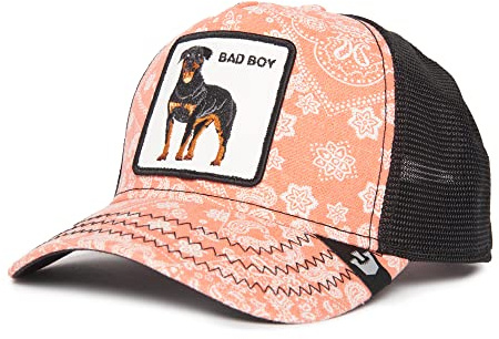 Goorin Bros Lovesexy Bad Boy Perro Rosa Negro Gorra de Camionero Ajustable