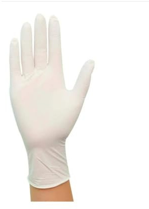 COVETRUS Puderfri latexhandske M vit 100U