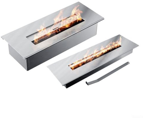 Manta de fibras de silicato de magnesio y calcio resistente al calor para chimenea y quemador de gel, paquete de 3 (30 x 10 x 1 cm)