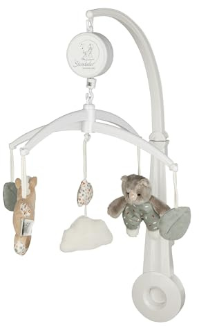 Sterntaler Mobile Bauernhof - Baby Mobile mit Plüschfiguren aus weichem Flausch & wattiert mit Polyesterwatte - perfekt als Babyzimmer Deko und Babyspielzeug zum Beruhigen, bunt