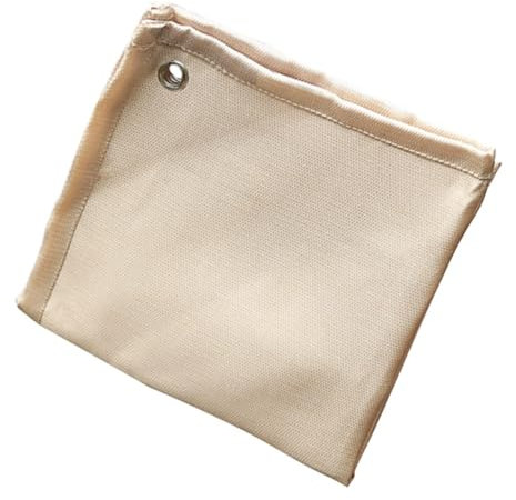 POPETPOP Almohadilla Térmica Al Aire Libre Carpa Pabellón Mantas Impermeable Accesorio para Acampar Resistente Al Ignífuga Portátil Beige Fibra De Vidrio