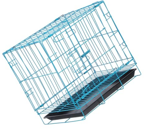 DOITOOL Pet Cage Metal Dog Cat Carrier Portable Comfortable for Travel Camping Pets like Bunny