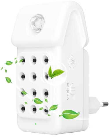 Purificateur d'Air /1Pcs, Dayear Plug-in Negative Ion Purifier avec Capteur de Mouvement, Mini Air Purifier Purificateur Ioniseur d'Air pour Chambre/Maison/Salon/Chambre d’Animaux
