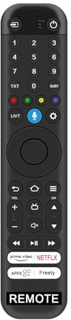 AULCMEET RC833 CKB2 Telecomando vocale sostitutivo Compatibile con TCL TV 32SF560-UK 40SF560-UK 43SF560-UK 43PF650K 50PF650K 55PF650K 65PF650K 50C61BX1 50C645 50C655