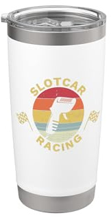 Slotcar Slotracing - Controlador de mano retro Vaso térmico de acero inoxidable de doble pared