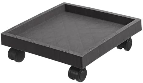 Holibanna Soporte con Ruedas para Macetas Cuadrado Bandeja Rodante De Plástico Engrosado para Jardín Patio Y Balcón