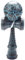 YXHH Spielzeug Aussen Sports Kendama Spielzeug Ball Kinder und Erwachsene Aussen Ball Sportarten Riss Buchen Buntes Design Schwarz und Blau