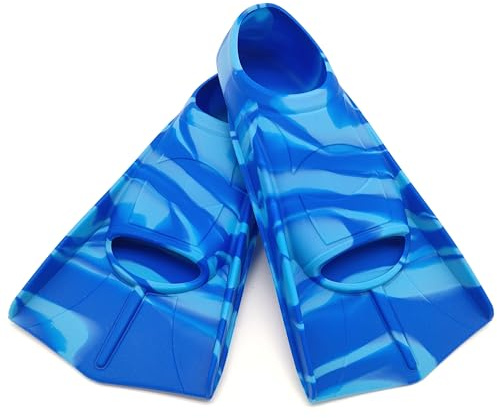 Swimming Training Fins,Kids Swim Fins,Comfortable Swimming Flippers Suitable for Children,Beginners,Girls,Boys,Adults (S, 2Z-BlueBlue)