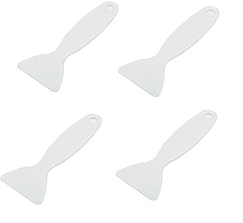 Pack of 4 De-Icer Ice Scraper Made of Plastic for Fridge and Freezer, Ice Scraper Defrost Cleaning Shovel Cleaning Device