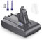 6800 mAh Ersatzakku für Dyson V6, Akku kompatibel mit Dyson V6 Staubsaugerserie + 2 Filter für DC62, DC58, DC59, DC61 Animal, DC72, DC74, SV03, SV05, SV06, SV07, SV09, V6 Absolute