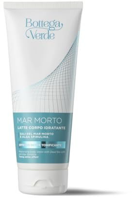 Bottega Verde - Latte Corpo Idratante Mar Morto 200 ml, con Sali del Mar Morto e Alga Spirulina, Effetto Detox Tonificante, Pelle Morbida e Idratata, Tutti i Tipi di Pelle