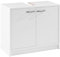 Waschbeckenunterschrank Waschtischunterschrank Badezimmerschrank | Weiß matt | 2 Türen | BxHxT: 63x55x29 cm