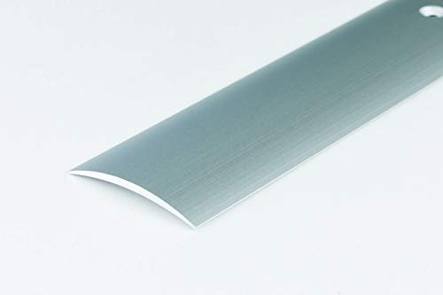 Aluminium Threshold Strip 40mm x 1M Door Floor Trim Transition Carpet Cover LPOS TMW Profiles (Silver)