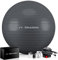 EliteAthlete Gymnastikball Sitzball Büro ergonomisch mit Anti Burst System - Fitness Pilates Schwangerschaft - Schwangerschaftsball Fitnessball Yogaball - Yoga Ball 85 cm inkl. Luftpumpe