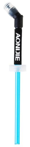 Azarxis Paille pour Gourde Souple Flasque Running Bidon Sport Pliable Poche Hydratation Flacon Bouteille d'eau (Paille)